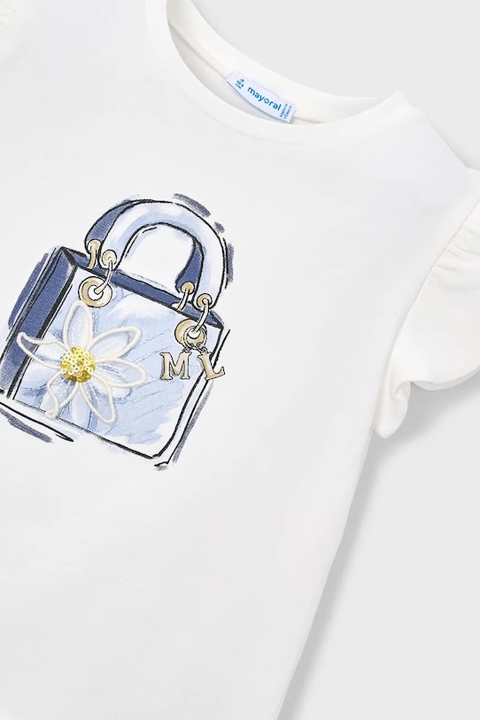 DÍVKA Dětské tričko Mayoral 3002.6B.Mini.PPY2 béžová