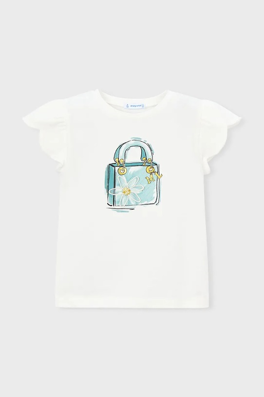 Mayoral t-shirt dziecięcy 3002.6B.Mini.PPY2 beżowy SS26