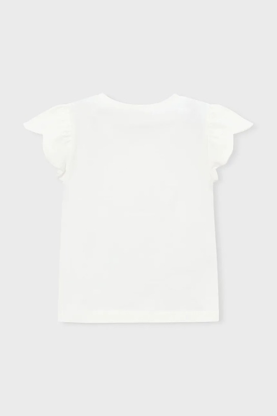 Dziewczynka Mayoral t-shirt dziecięcy 3002.6B.Mini.PPY2 beżowy