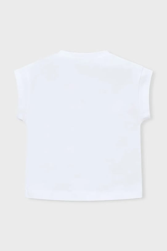 Dziewczynka Mayoral t-shirt dziecięcy 3005.6D.Mini.PPY2 biały