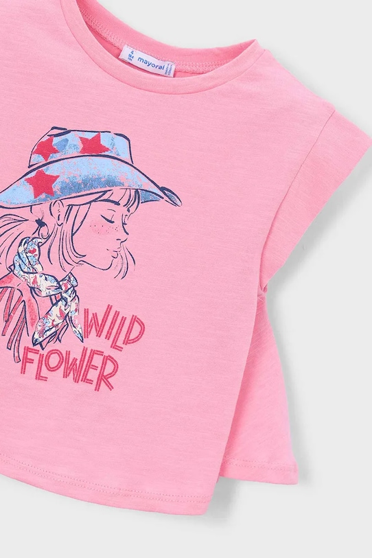 Κοριτσίστικα Παιδικό βαμβακερό τοπ Mayoral 3006.6E.Mini.PPY2 ροζ