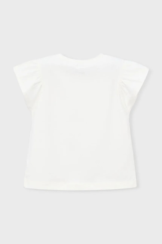 Mayoral t-shirt dziecięcy 3007.6E.Mini.PPY2 biały SS26