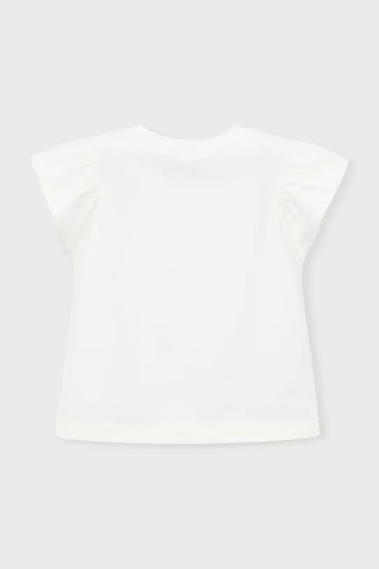 Mayoral t-shirt dziecięcy 3007.6E.Mini.PPY2 biały SS26