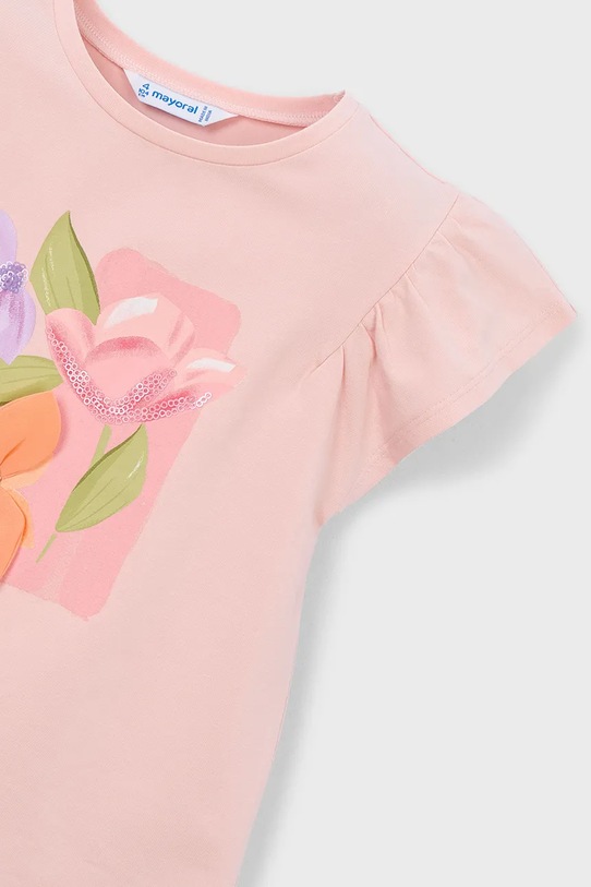 Mayoral t-shirt dziecięcy różowy 3007.6E.Mini.PPY2