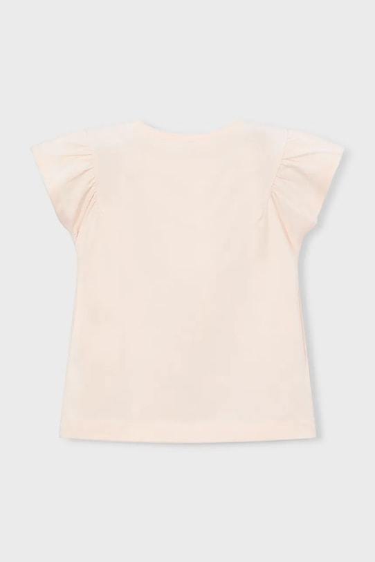 Dziewczynka Mayoral t-shirt dziecięcy 3007.6E.Mini.PPY2 beżowy