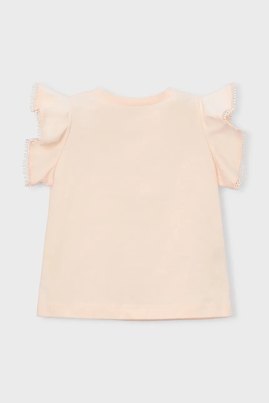 Κοριτσίστικα Παιδικό βαμβακερό μπλουζάκι Mayoral 3008.6E.Mini.PPY2 μπεζ