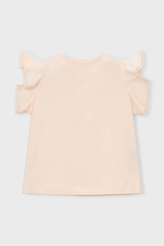 Κοριτσίστικα Παιδικό βαμβακερό μπλουζάκι Mayoral 3008.6E.Mini.PPY2 μπεζ