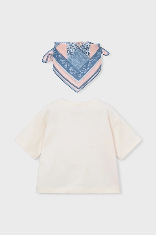 Κοριτσίστικα Παιδικό βαμβακερό μπλουζάκι Mayoral 3009.6F.Mini.PPY2 μπεζ