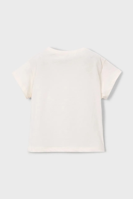 Mayoral t-shirt bawełniany dziecięcy 3011.6H.Mini.PPY2 beżowy SS26