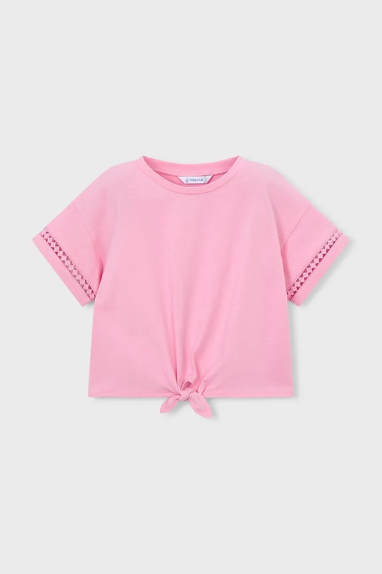 Παιδικό βαμβακερό μπλουζάκι Mayoral βαμβάκι ροζ 3012.6H.Mini.PPY2