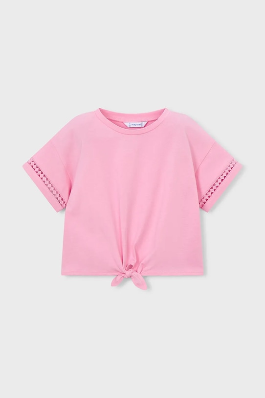 Παιδικό βαμβακερό μπλουζάκι Mayoral βαμβάκι ροζ 3012.6H.Mini.PPY2