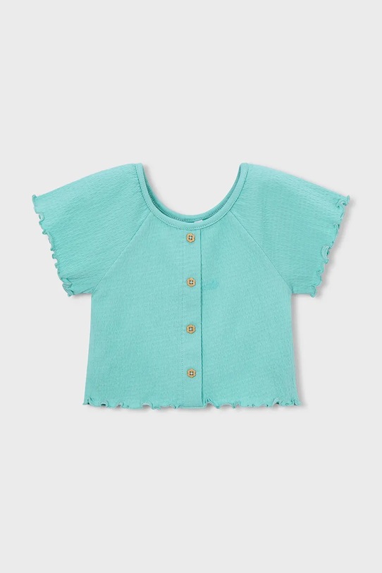 Mayoral t-shirt dziecięcy 3014.6J.Mini.PPY2 turkusowy SS26