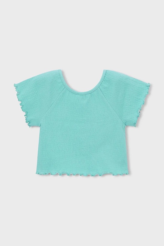 Dziewczynka Mayoral t-shirt dziecięcy 3014.6J.Mini.PPY2 turkusowy