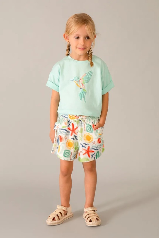 Mayoral t-shirt bawełniany dziecięcy 3016.6K.Mini.PPY2