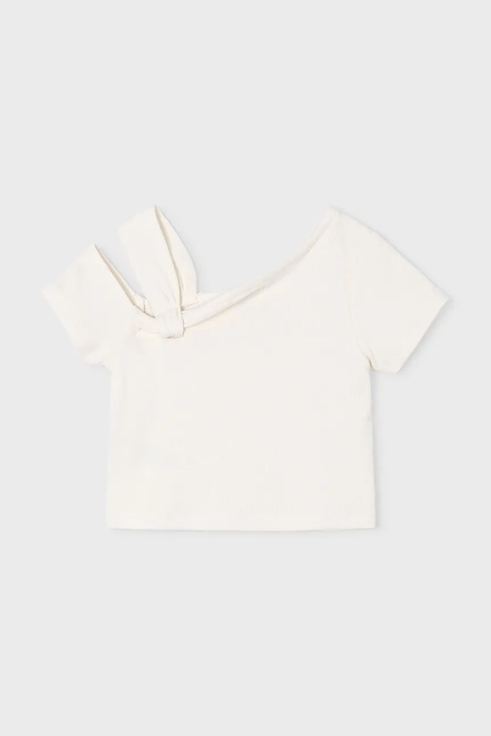 Παιδικό μπλουζάκι Mayoral με ελαστάν λευκό 3017.6K.Mini.PPY2