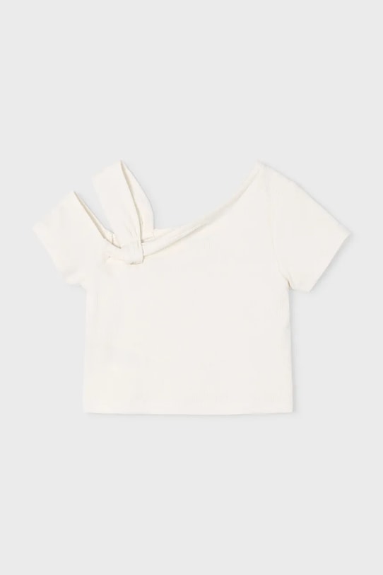 Παιδικό μπλουζάκι Mayoral με ελαστάν λευκό 3017.6K.Mini.PPY2