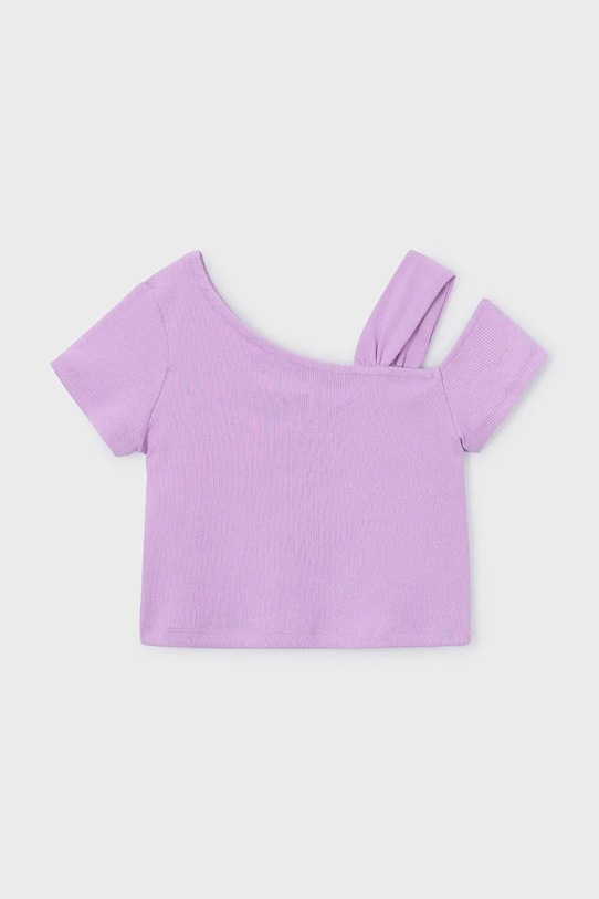 Mayoral t-shirt dziecięcy 3017.6K.Mini.PPY2 fioletowy SS26