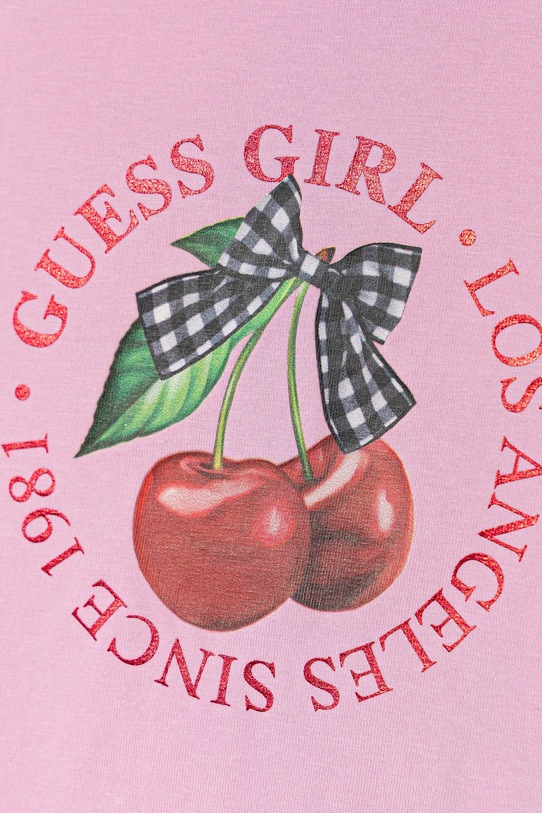 Dziewczynka Guess t-shirt dziecięcy J6RI02.K6YW4.PPY2 różowy