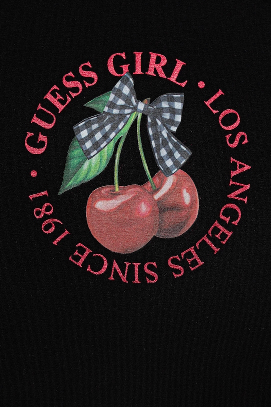 Dziewczynka Guess t-shirt dziecięcy J6RI02.K6YW4.PPY2 czarny