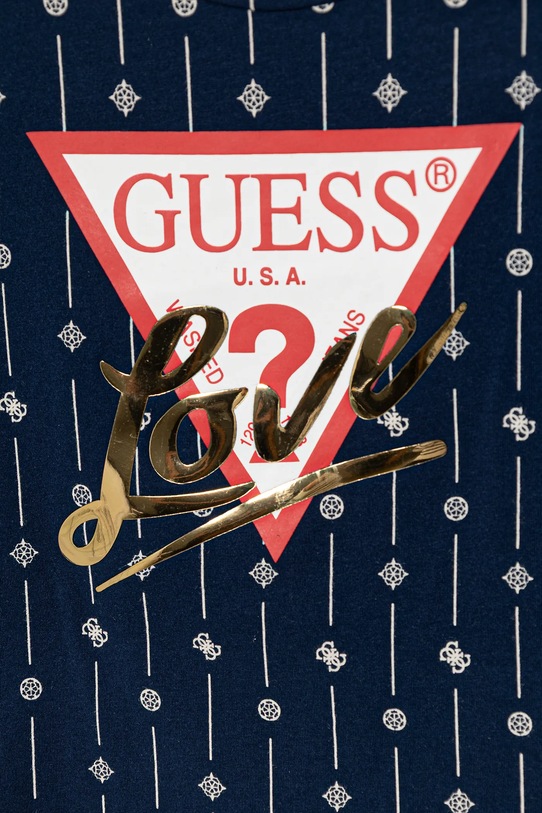 Dziewczynka Guess t-shirt dziecięcy J6RI08.K6YW4.PPY2 granatowy