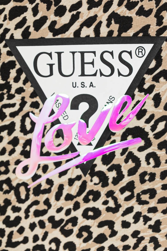 Dziewczynka Guess t-shirt dziecięcy J6RI08.K6YW4.PPY2 beżowy