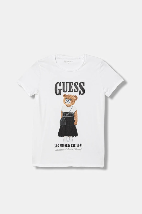Guess t-shirt dziecięcy z elastanem biały J6RI10.K6YW4.PPY2