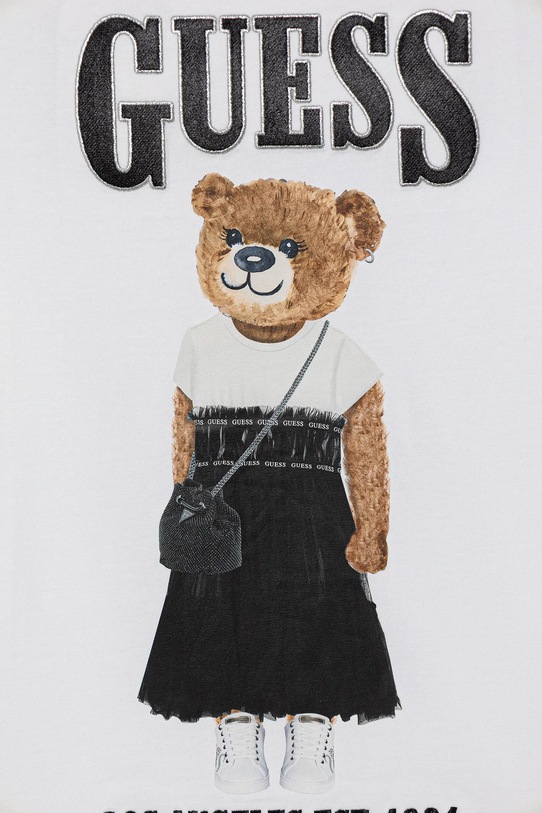 Dziewczynka Guess t-shirt dziecięcy J6RI10.K6YW4.PPY2 biały
