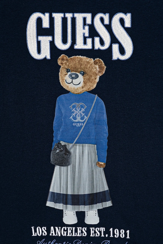 Dziewczynka Guess t-shirt dziecięcy J6RI10.K6YW4.PPY2 granatowy