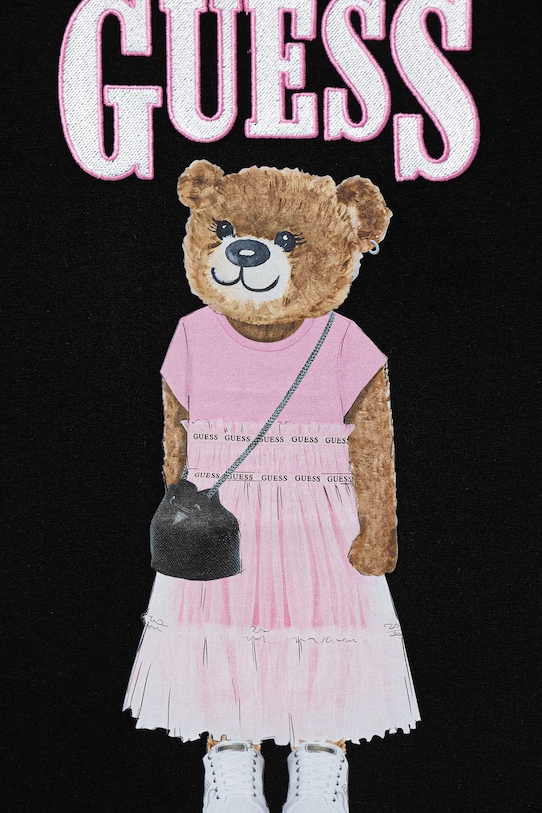Dziewczynka Guess t-shirt dziecięcy J6RI10.K6YW4.PPY2 czarny
