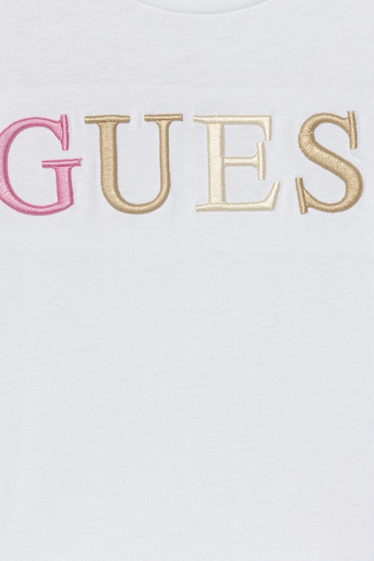Dziewczynka Guess t-shirt bawełniany dziecięcy J6RI11.KCNQ4.PPY2 biały