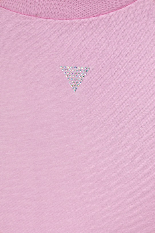 Dziewczynka Guess t-shirt bawełniany dziecięcy J6RI13.K8HM4.PPY2 różowy