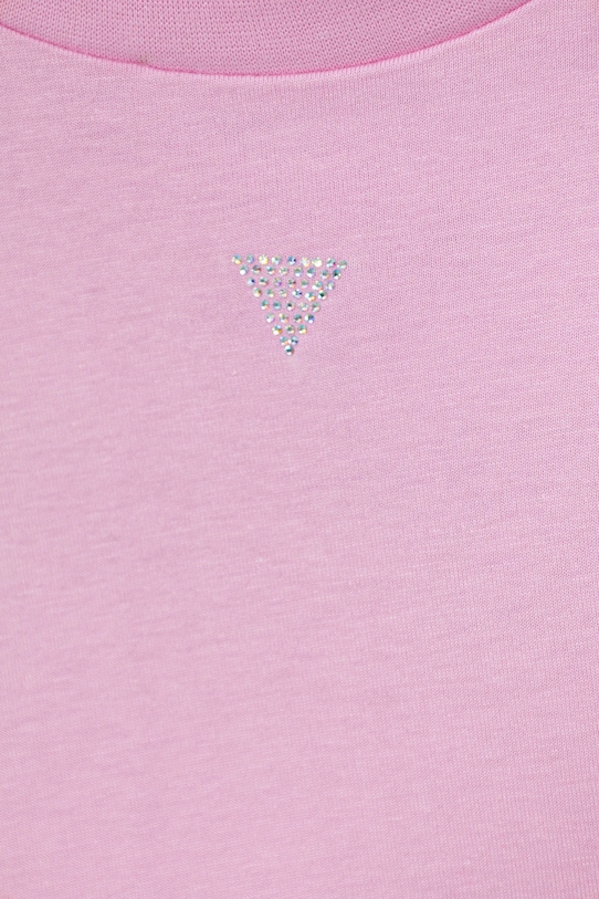 Dziewczynka Guess t-shirt bawełniany dziecięcy J6RI13.K8HM4.PPY2 różowy