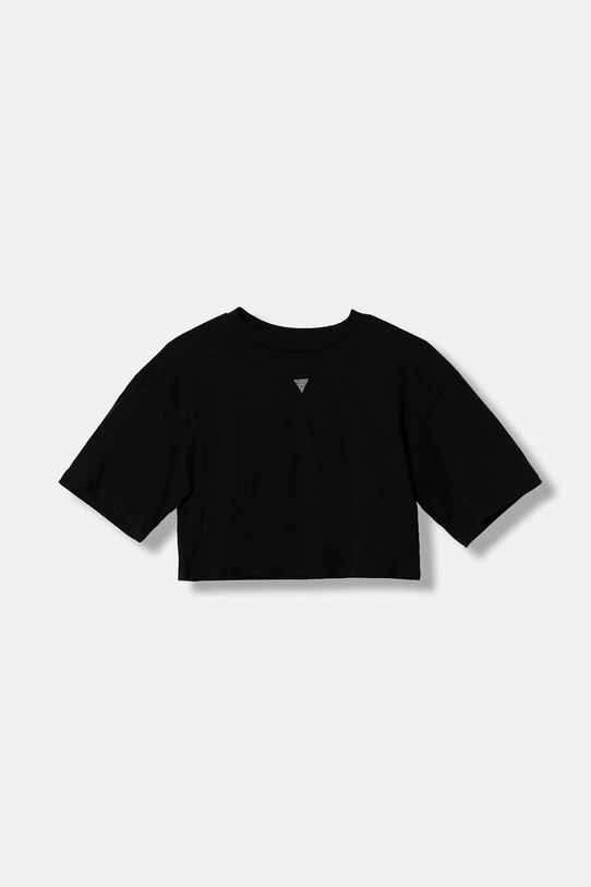 Guess t-shirt bawełniany dziecięcy J6RI13.K8HM4.PPY2 czarny SS26