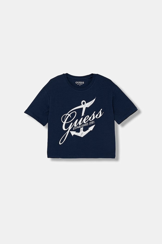 Guess maglietta per bambini tessuto elasticizzato blu navy J6RI18.K6YW4.PPY2