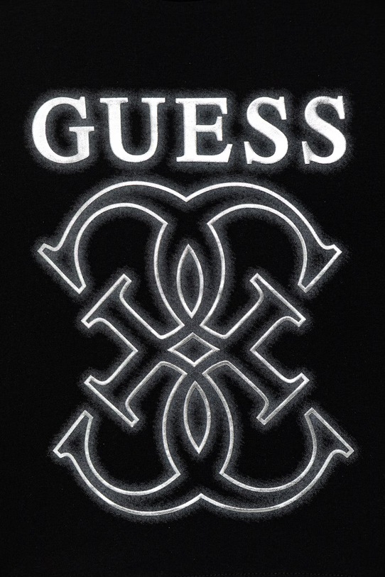 Dziewczynka Guess t-shirt bawełniany dziecięcy J6RI22.K8HM4.PPY2 czarny