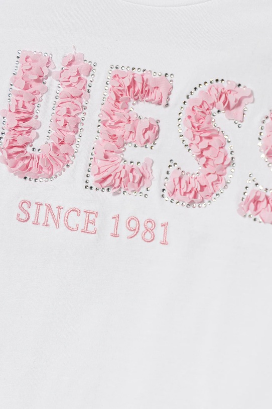 Dziewczynka Guess t-shirt dziecięcy J6RI24.K6YW4.PPY2 biały