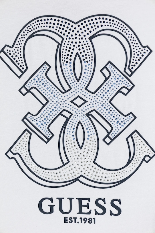 Fete Guess tricou copii J6RI28.K6YW4.PPY2 alb