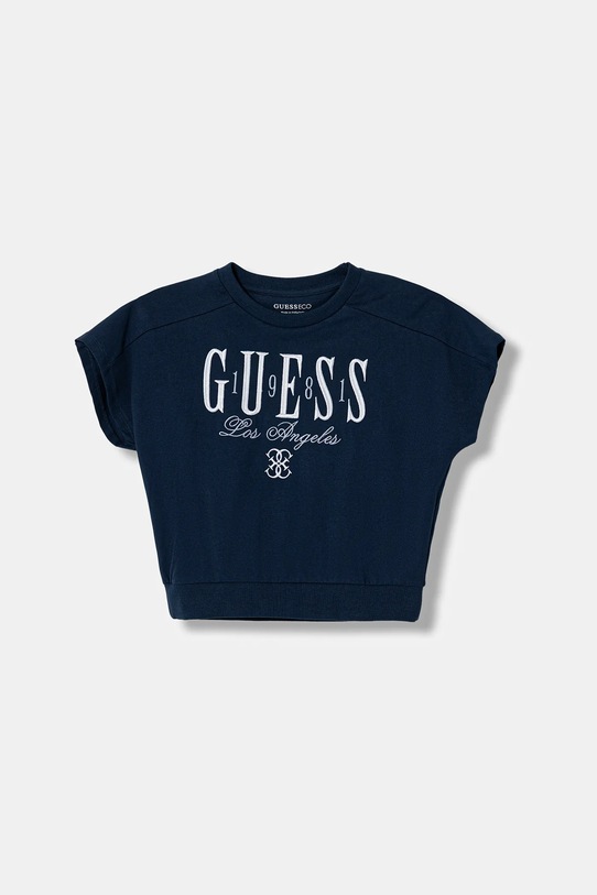 Guess t-shirt bawełniany aplikacja granatowy J6RI30.KCNQ4.PPY2