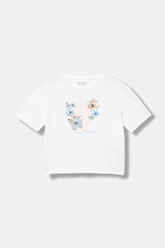 Guess t-shirt dziecięcy z elastanem biały J6RI32.K6YW4.PPY2