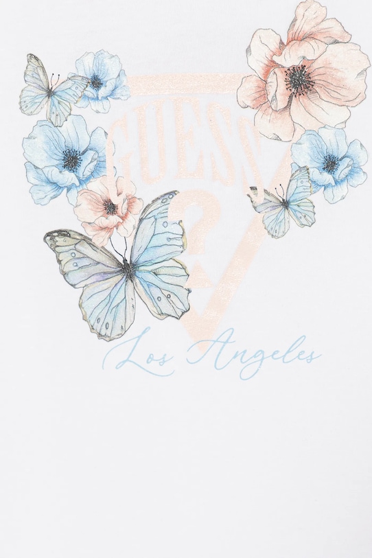 Dziewczynka Guess t-shirt dziecięcy J6RI32.K6YW4.PPY2 biały