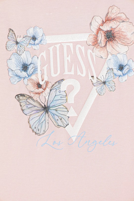 Dziewczynka Guess t-shirt dziecięcy J6RI32.K6YW4.PPY2 różowy