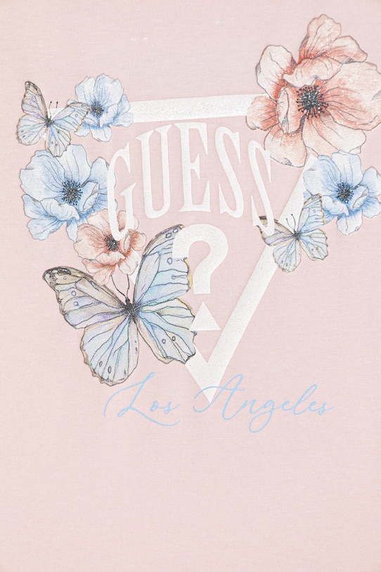 Dziewczynka Guess t-shirt dziecięcy J6RI32.K6YW4.PPY2 różowy