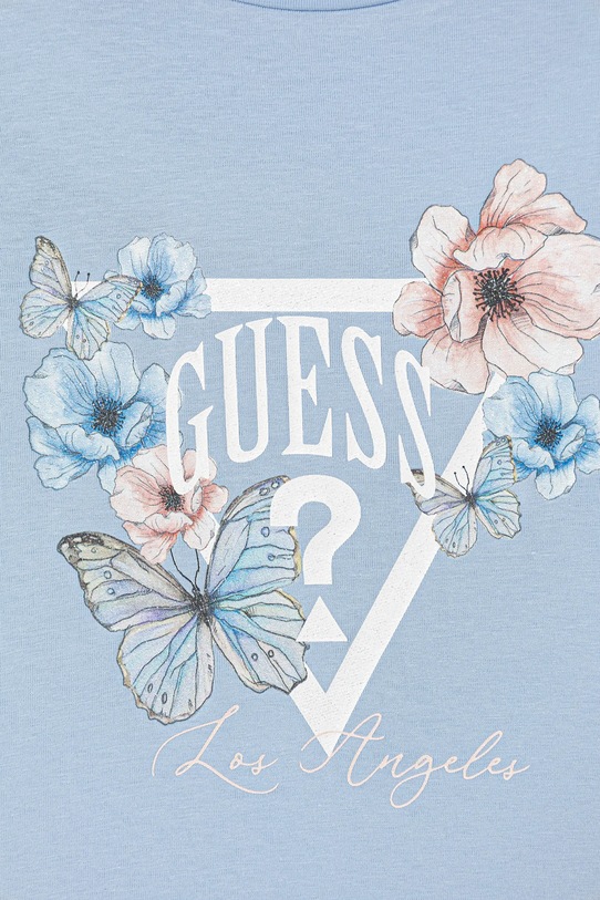 Dziewczynka Guess t-shirt dziecięcy J6RI32.K6YW4.PPY2 niebieski