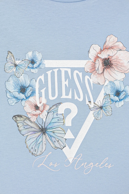 Dziewczynka Guess t-shirt dziecięcy J6RI32.K6YW4.PPY2 niebieski