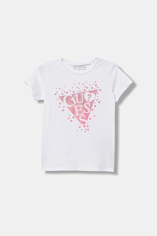 Guess t-shirt dziecięcy z elastanem biały K6RI00.K6YW4.PPY2