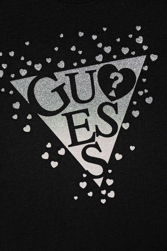 Dziewczynka Guess t-shirt dziecięcy K6RI00.K6YW4.PPY2 czarny