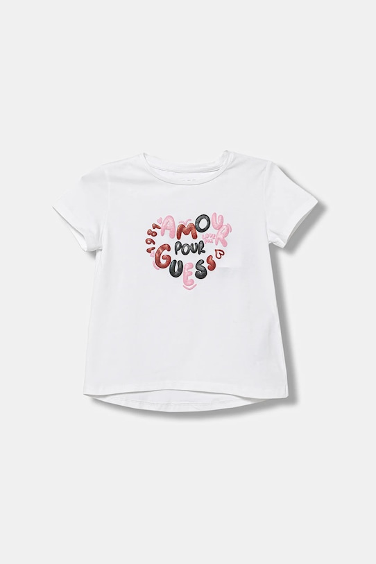 Guess t-shirt dziecięcy z elastanem biały K6RI02.K6YW4.PPY2