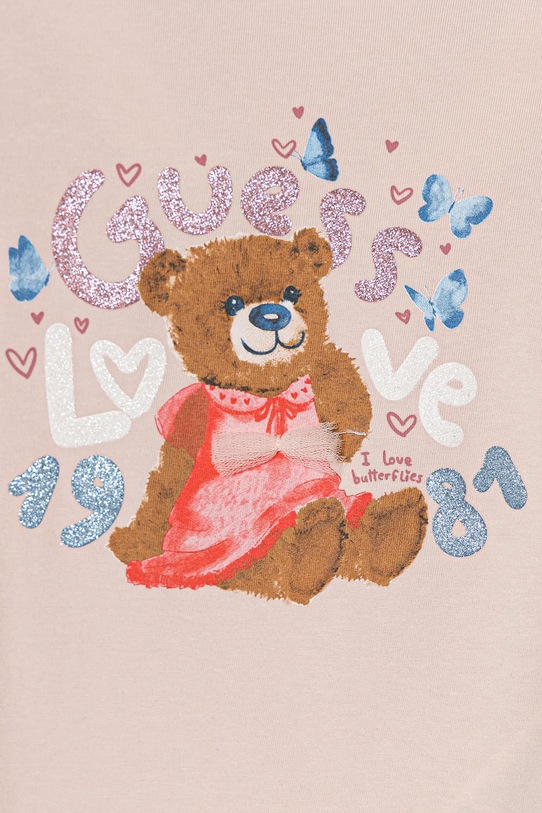 Dziewczynka Guess t-shirt dziecięcy K6RI03.K6YW4.PPY2 różowy