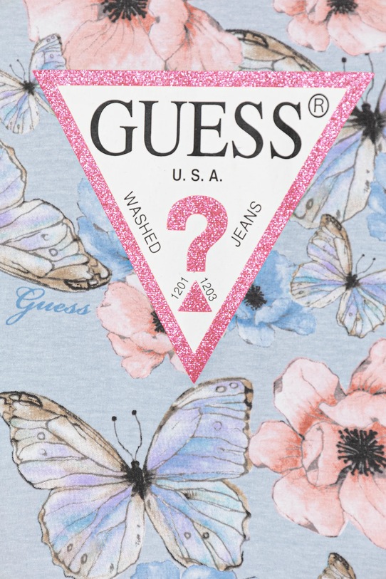 Dziewczynka Guess t-shirt dziecięcy K6RI06.K6YW4.PPY2 niebieski