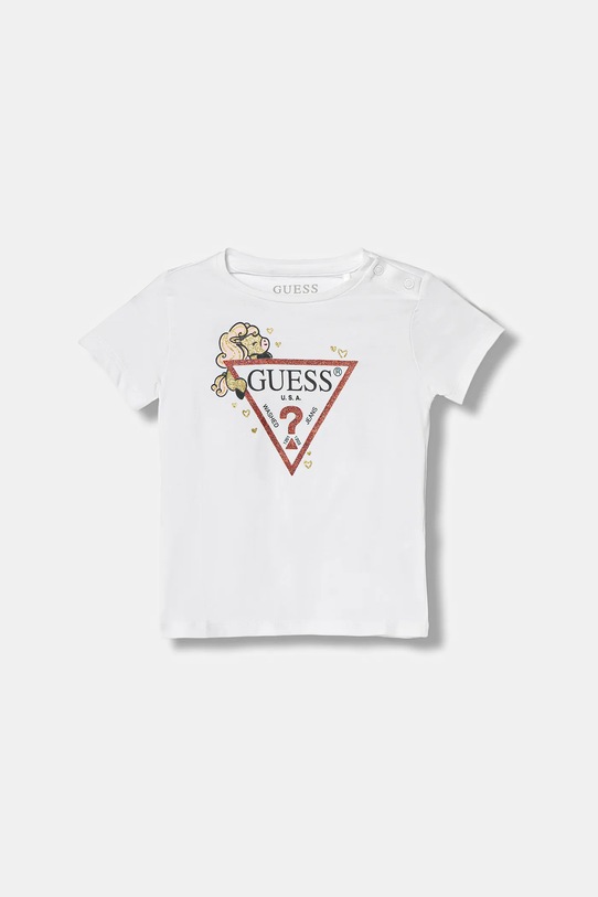 Guess t-shirt dziecięcy z elastanem biały K6RI09.K6YW4.PPY2